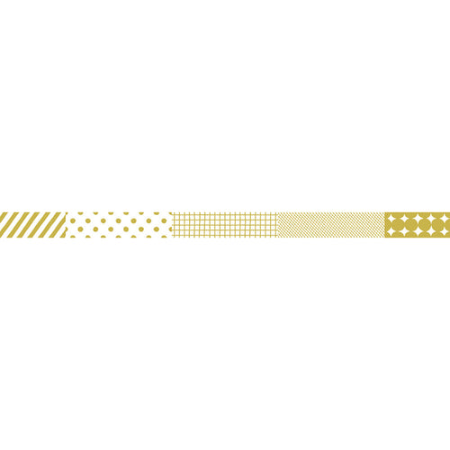 King Jim Soda Transparent Masking Tape - Gold Foil - Mix - 10 mm x 4 m -  - Washi Tapes - Bunbougu