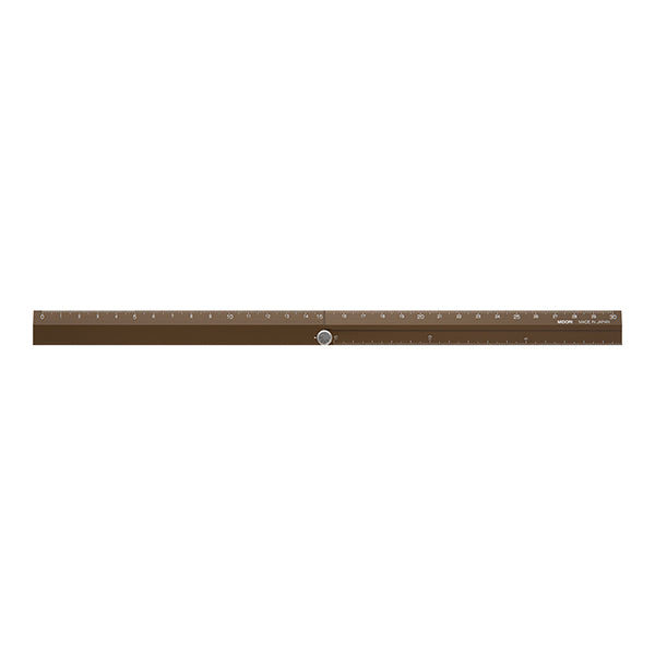 Midori Aluminum Multi Ruler - Brown - 30 cm -  - Rulers - Bunbougu