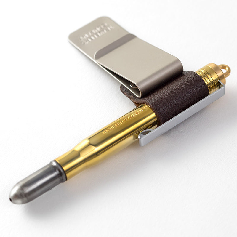 Traveler's Company Traveler's Notebook Accessories 016 - Pen Holder - Medium - Brown -  - Notebook Accessories - Bunbougu