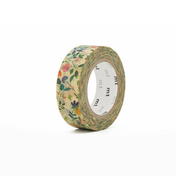 Mt Masking Tape Ex Series - Watercolour Flower - 15 mm x 10 m - - Washi Tapes - Bunbougu