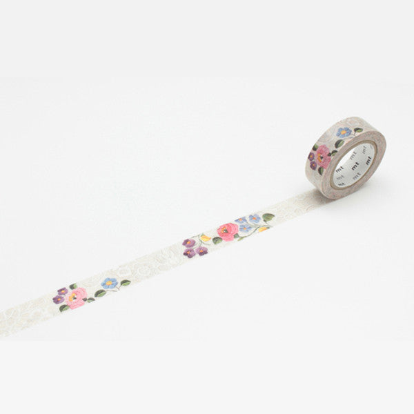 Mt Masking Tape Ex Series - Lace Kalocsa - 15 mm x 7 m -  - Washi Tapes - Bunbougu